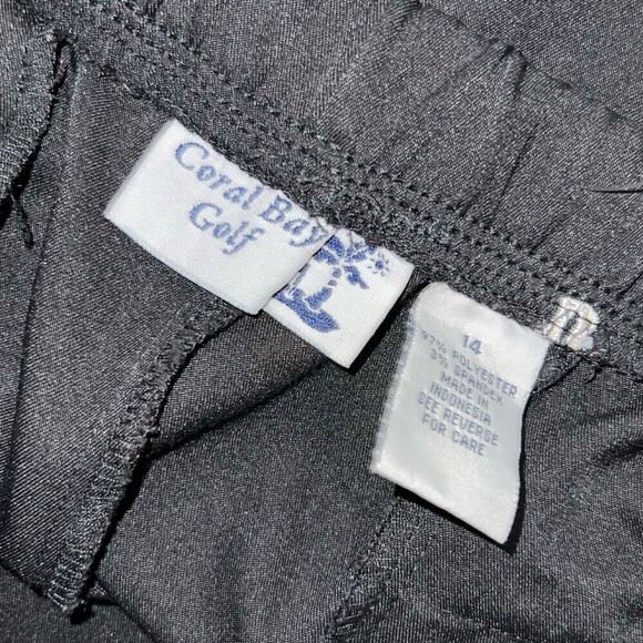 Women's Coral Bay Black Golf High Waisted Golf Shorts Casual Shorts Sz 14 - Picture 4 of 7